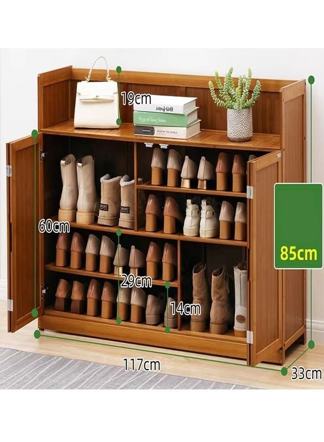 fashionhome Household Large Capacity Storage Shoe Cabinet Rack 117 x 33 x 85 cm  - Image 2