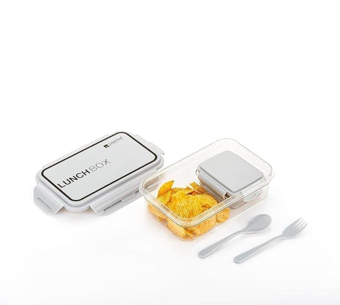 Zerolex Transparent Lunch Box with Water Bottle for Office for Men Women and Lunch Box for Women School Kids and Microwave Safe Leak Proof airtight Lunch Boxes 1pcs 1 - Image 4