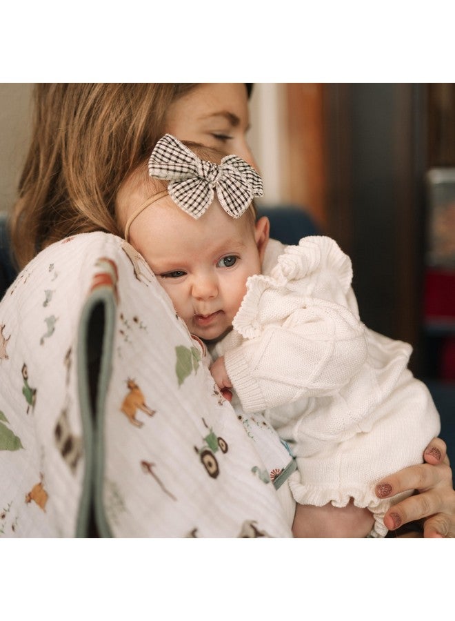 Little Unicorn Ultra-Absorbent Premium Burp Cloth 2 Pack | Soft on Baby's Skin | Larger Size | Ergonomic Design | Set of 2 (Farmyard) - Image 5