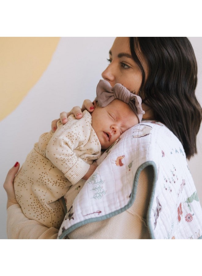 Little Unicorn Ultra-Absorbent Premium Burp Cloth 2 Pack | Soft on Baby's Skin | Larger Size | Ergonomic Design | Set of 2 (Farmyard) - Image 3