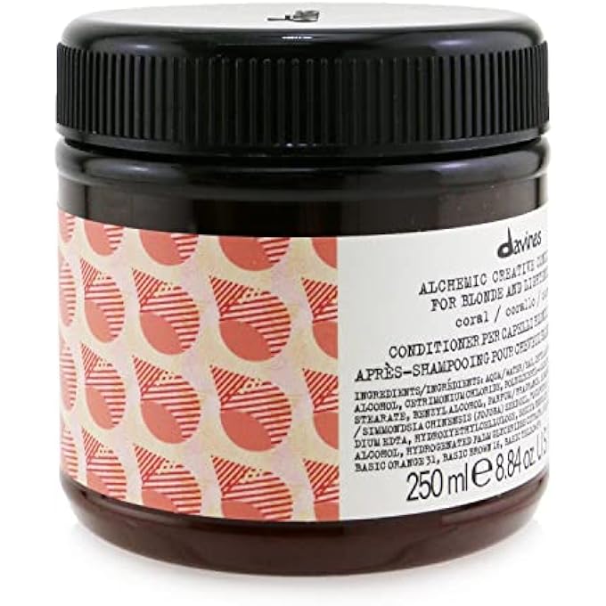 Davines ALCHEMIC CREATIVE CONDITIONER - # CORAL (FOR BLONDE AND LIGHTENED HAIR) 250ML/8.84OZ - Image 2