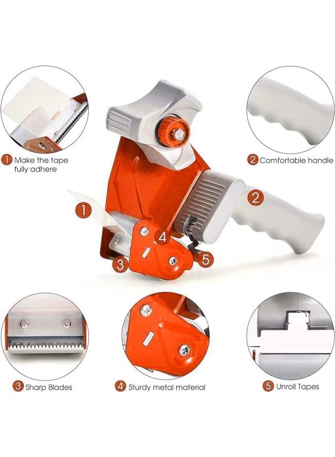 Biella Heavy Duty Packing Tape Dispenser Durable Handheld Adhesive Tape Industrial Gun For Shipping Moving Carton And Box Sealing Fits 2" Wide Rolls. - Image 4