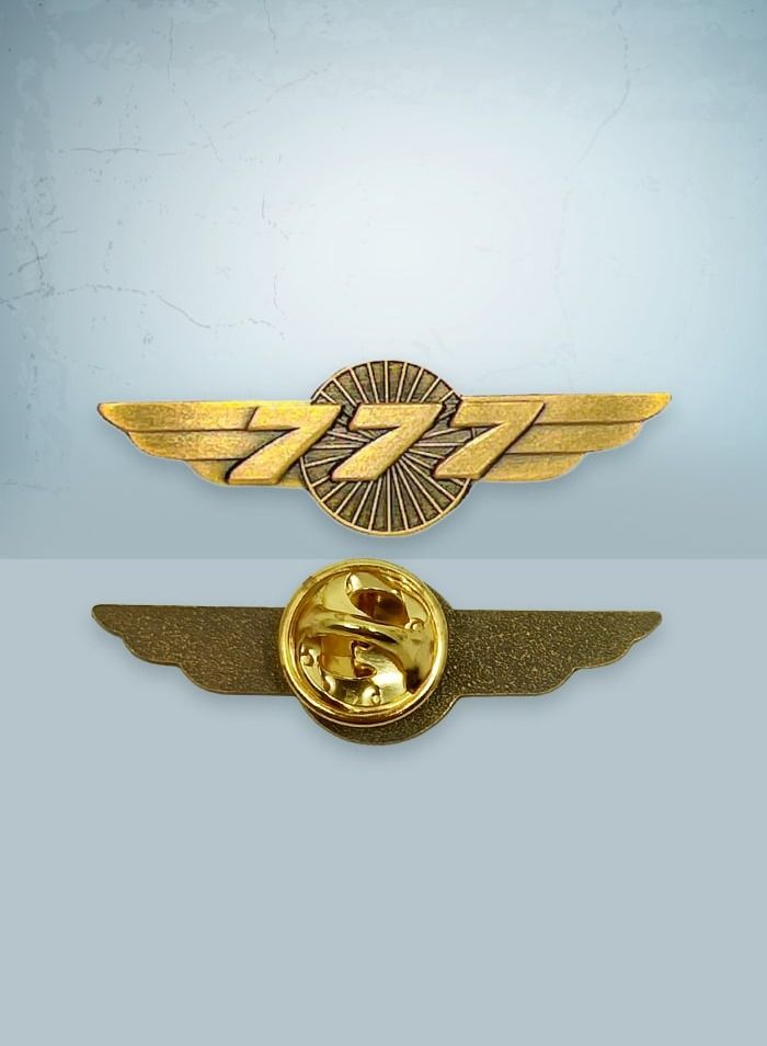 Fighter Gifts 777 Gold Wings Pin