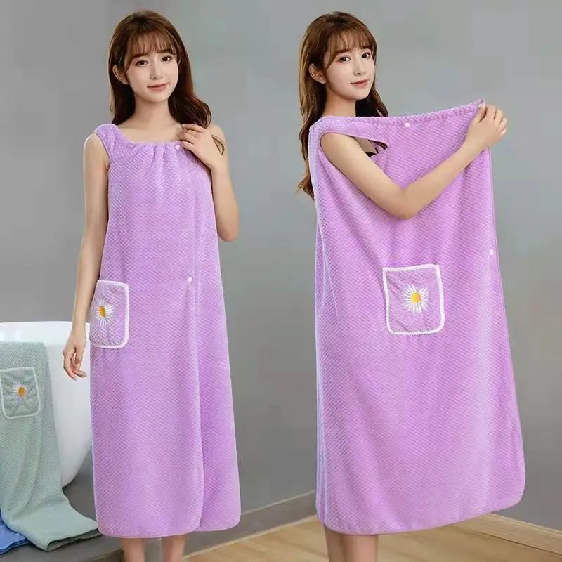 Bath Towel 100x145 cm, Coral Fleece, Light Green - Image 3