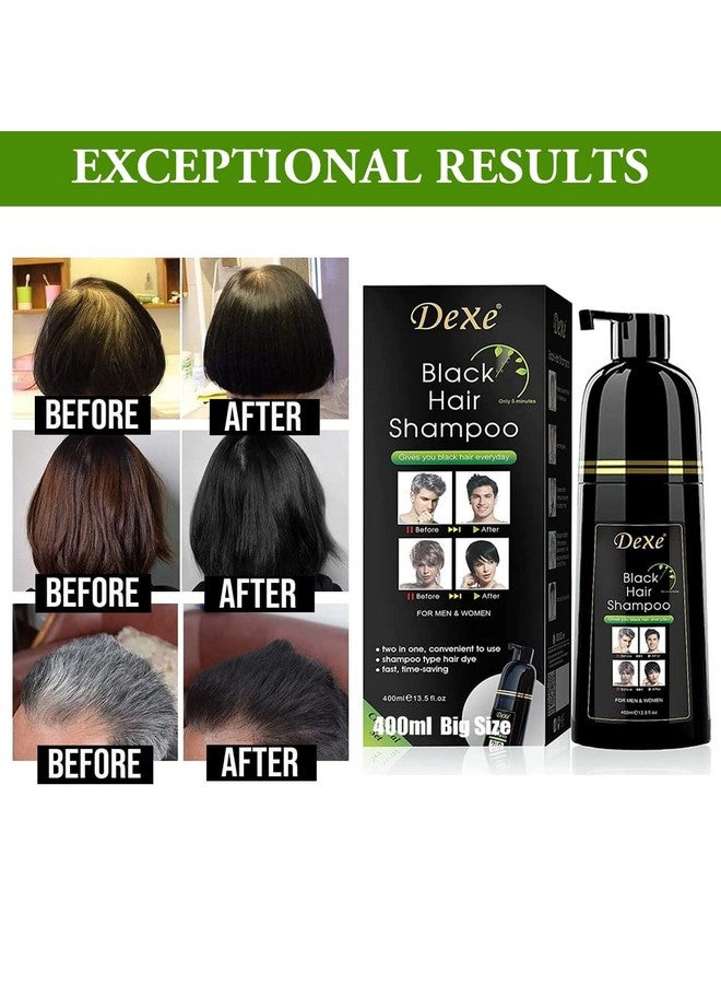 Agthyuve Dexe Hair Dye Shampoo 14.1 Fl Oz, Gray Hair Coverage, Black Hair Dye, Hair Color Shampoo, Black Hair Shampoo for Men & Women - Image 5