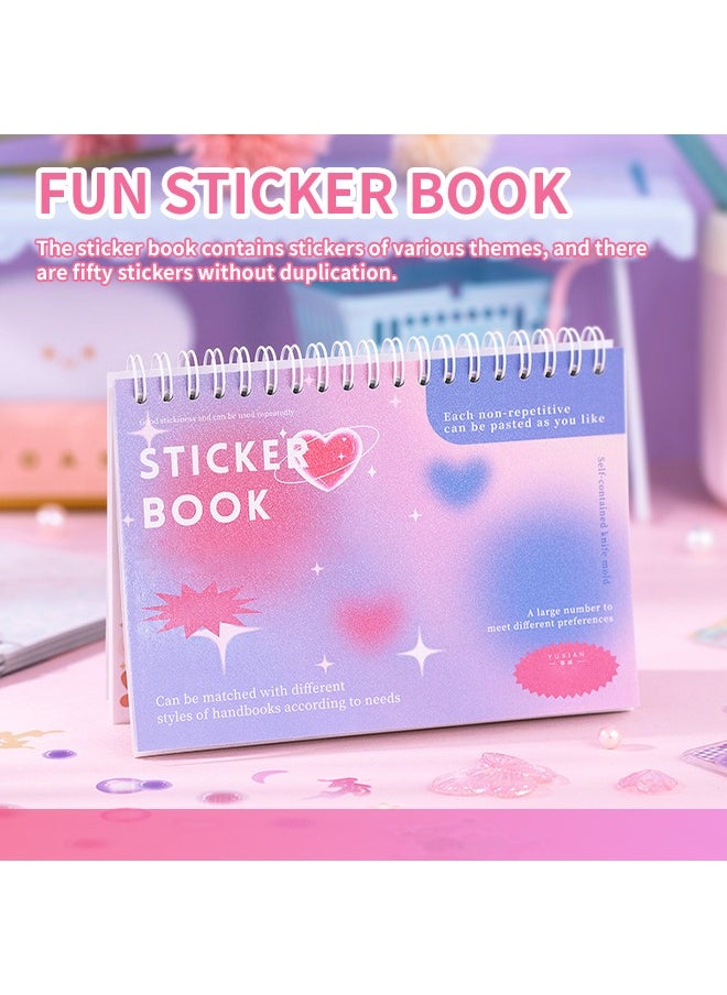 null - Cute Sticker Set, 50-Piece Small Sticker  with Unique Designs, No Cutting Needed and Strong Adhesive Universal Stickers - Image 1