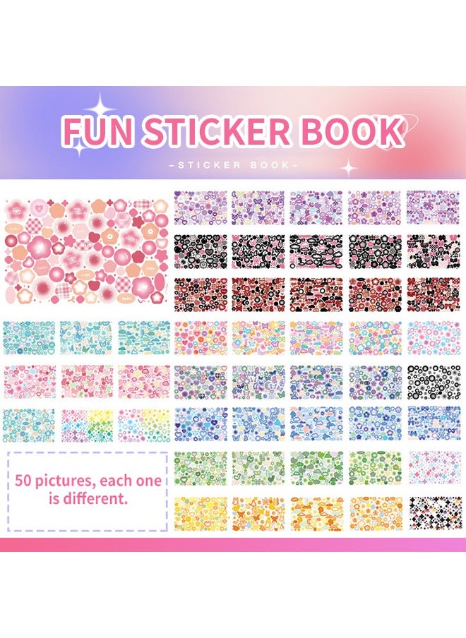null - Cute Sticker Set, 50-Piece Small Sticker  with Unique Designs, No Cutting Needed and Strong Adhesive Universal Stickers - Image 1