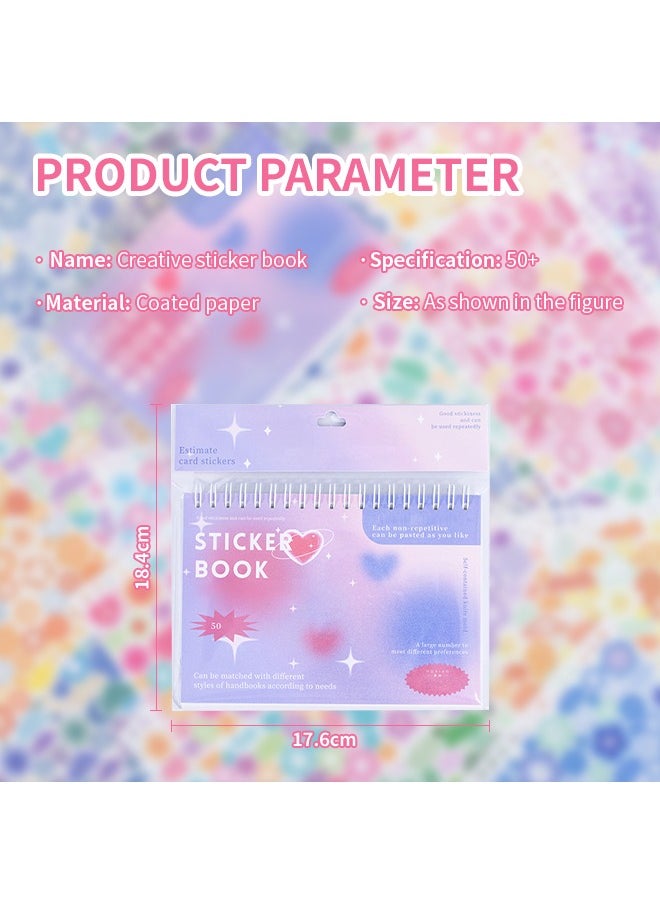 null - Cute Sticker Set, 50-Piece Small Sticker  with Unique Designs, No Cutting Needed and Strong Adhesive Universal Stickers - Image 1