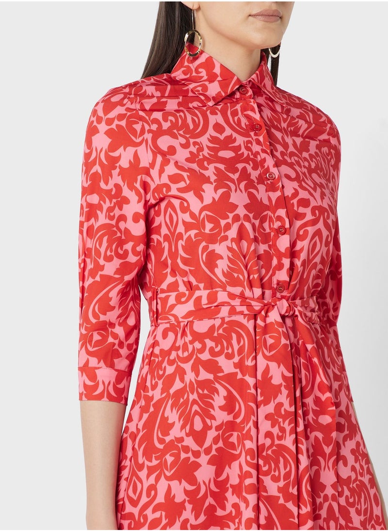 ELLA Floral Printed Dress  - Image 3