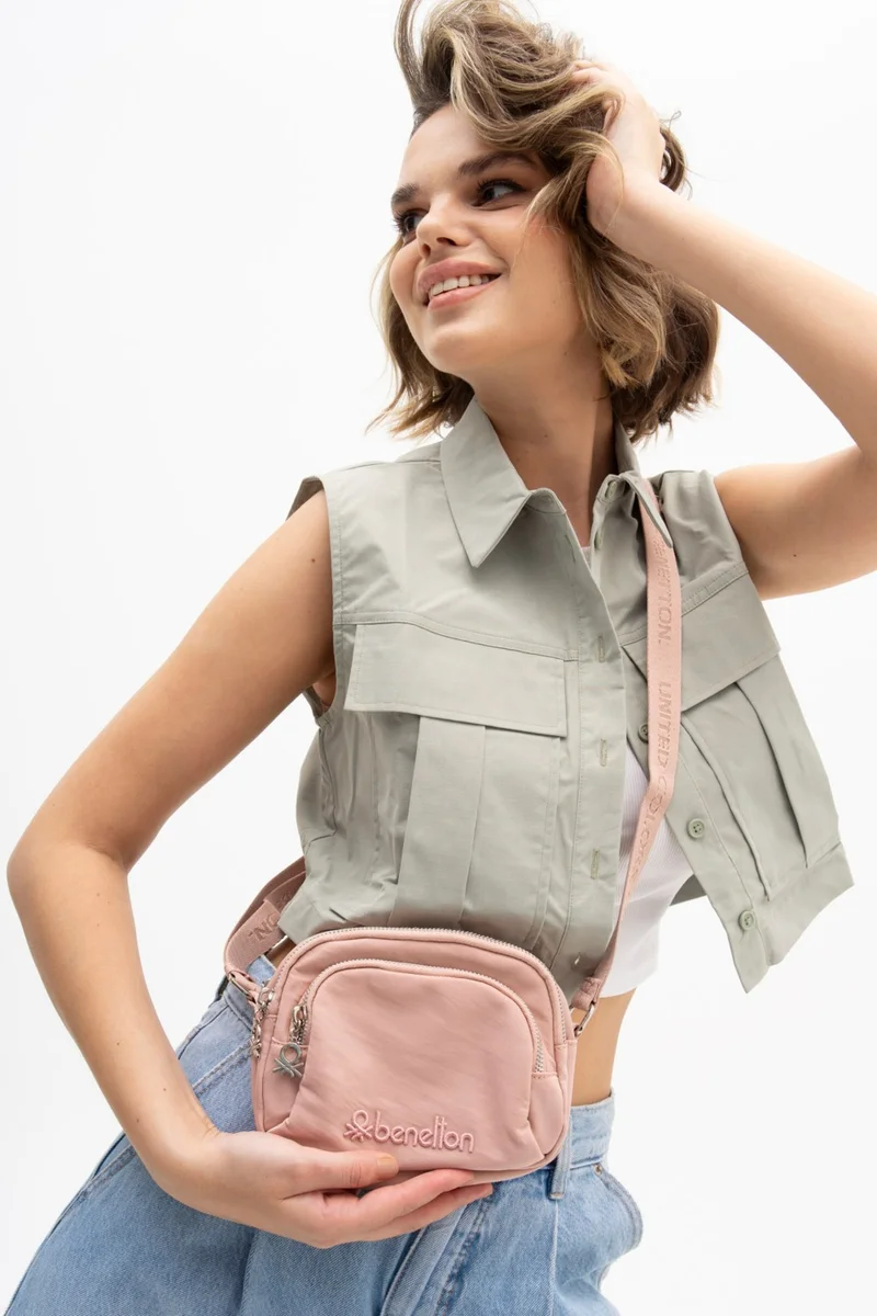 يونايتد كولورز أوف بينتيون Benetton Women's Crossbody Bag Pink BNT1206