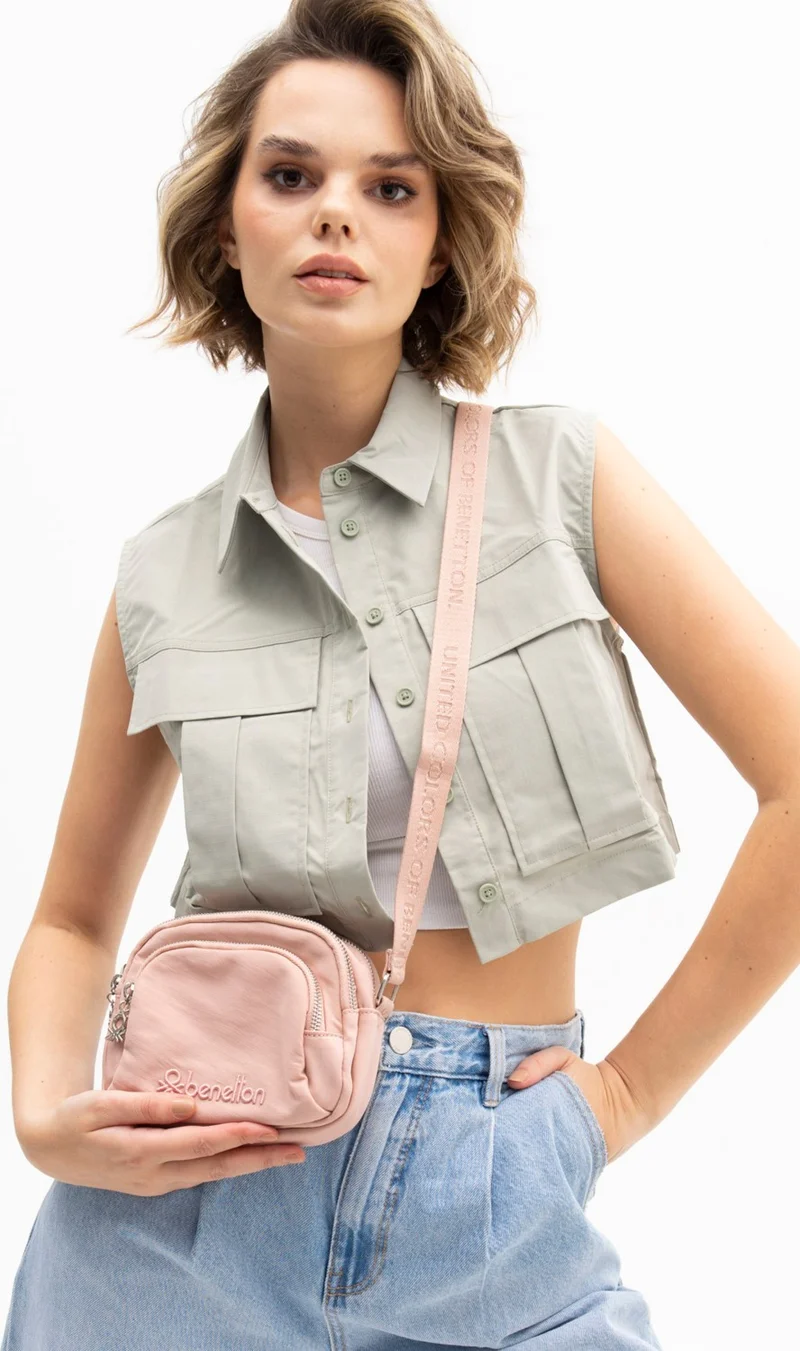 يونايتد كولورز أوف بينتيون Benetton Women's Crossbody Bag Pink BNT1206
