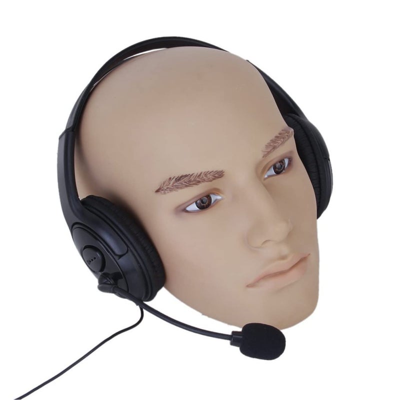 Stereo Gaming Headset with Volume Control Extra Long Cable for Smartphones Black - Image 5