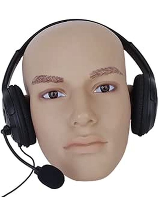 Stereo Gaming Headset with Volume Control Extra Long Cable for Smartphones Black - Image 1