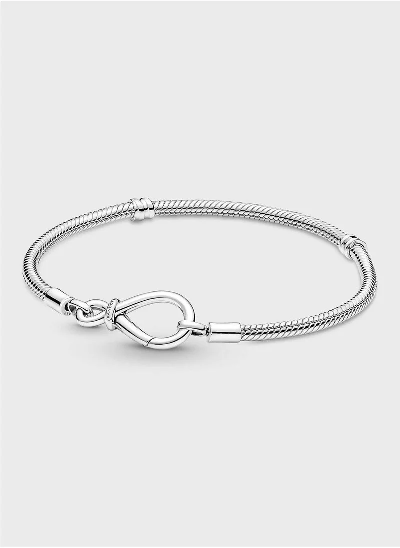 PANDORA Pandora Moments Infinity Knot Snake Chain Bracelet