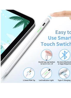 Generic Stylus Pen for iPad 9th & 10th Generation with Palm Rejection Technology, Active Pen Compatible with Apple iPad 10th/9th/8th/7th/6th Generation, iPad Air 5th/4th/3rd Generation, iPad Pro 11 & 12.9 inch, iPad Mini 6th/5th Generation  - Image 4