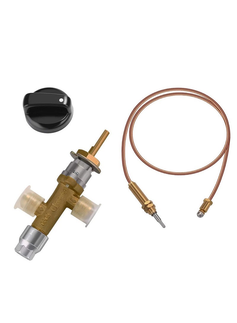 Liquefied gas heater propane valve assembly stove maintenance flameout protection brass valve - Image 1