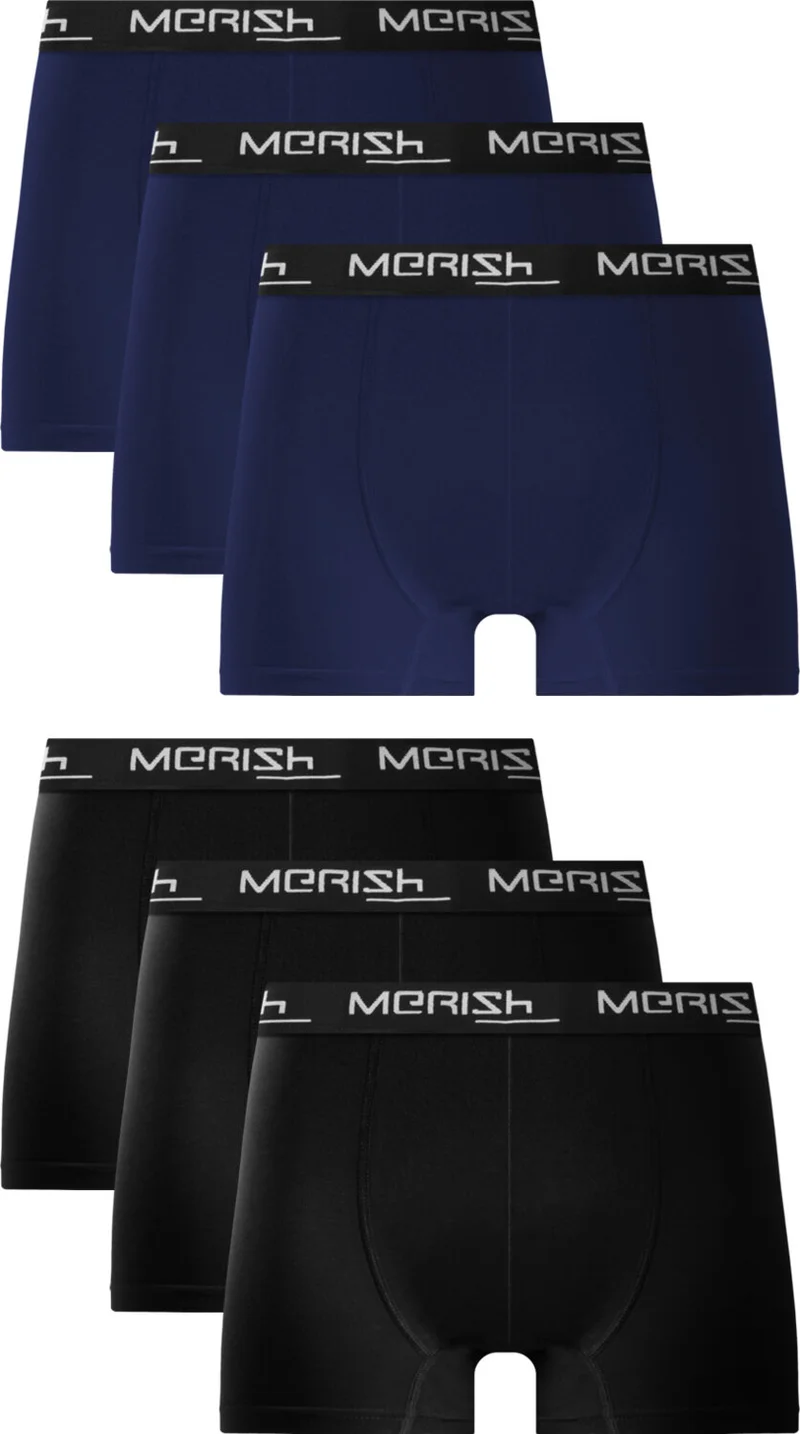 Merishopping Men's 6-Pack Premium Lycra Boxer (BOXED PRODUCT)