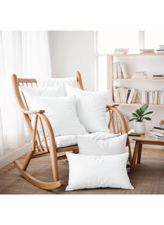 Rest Bedding Throw Pillows Insert Cushion Filler Outer Cover Hd Microfiber Filling 400 Grams Ultra Soft Fiber Size 30X50Cm , 12X20Inch Cushion Inserts Home Decor White (Pack Of 1)  - Image 2