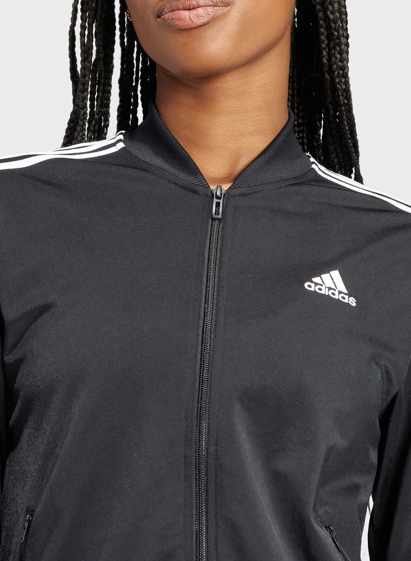 Adidas 3 Stripes Essential Tracksuit jacket and pants