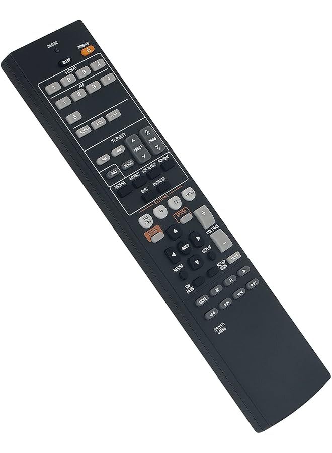 Rav521 Zj66500 Replaced Remote Control Applicable For Yamaha Rav521 Audio Receiver Htr 3067 Rx V377 Yht 4910U Rx V377Bl Mt 7955 Yht 4910Ubl Rx V373 Rx V385 Rx V475 Rx V283