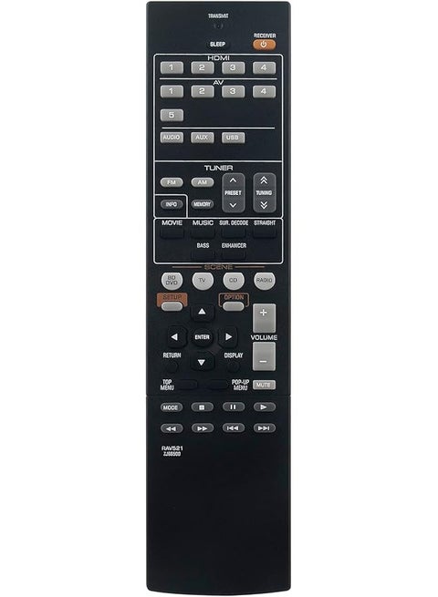 Rav521 Zj66500 Replaced Remote Control Applicable For Yamaha Rav521 Audio Receiver Htr 3067 Rx V377 Yht 4910U Rx V377Bl Mt 7955 Yht 4910Ubl Rx V373 Rx V385 Rx V475 Rx V283