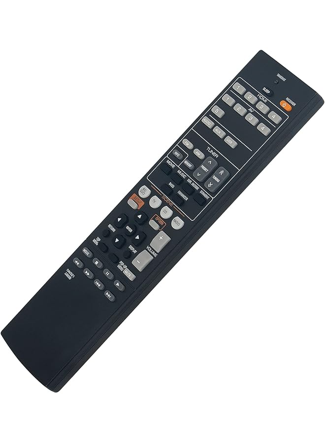 Rav521 Zj66500 Replaced Remote Control Applicable For Yamaha Rav521 Audio Receiver Htr 3067 Rx V377 Yht 4910U Rx V377Bl Mt 7955 Yht 4910Ubl Rx V373 Rx V385 Rx V475 Rx V283