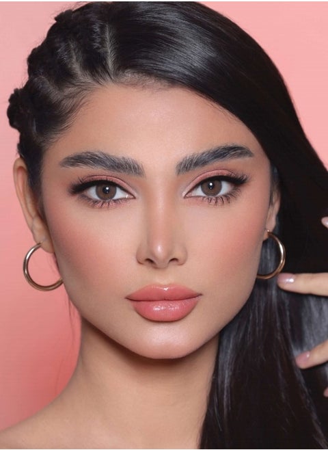 عدسات مكبرة ثلاثية الأبعاد ثري دي لون رخامي بني طبيعي، مريحة، مرخصة طبية و شهرية
