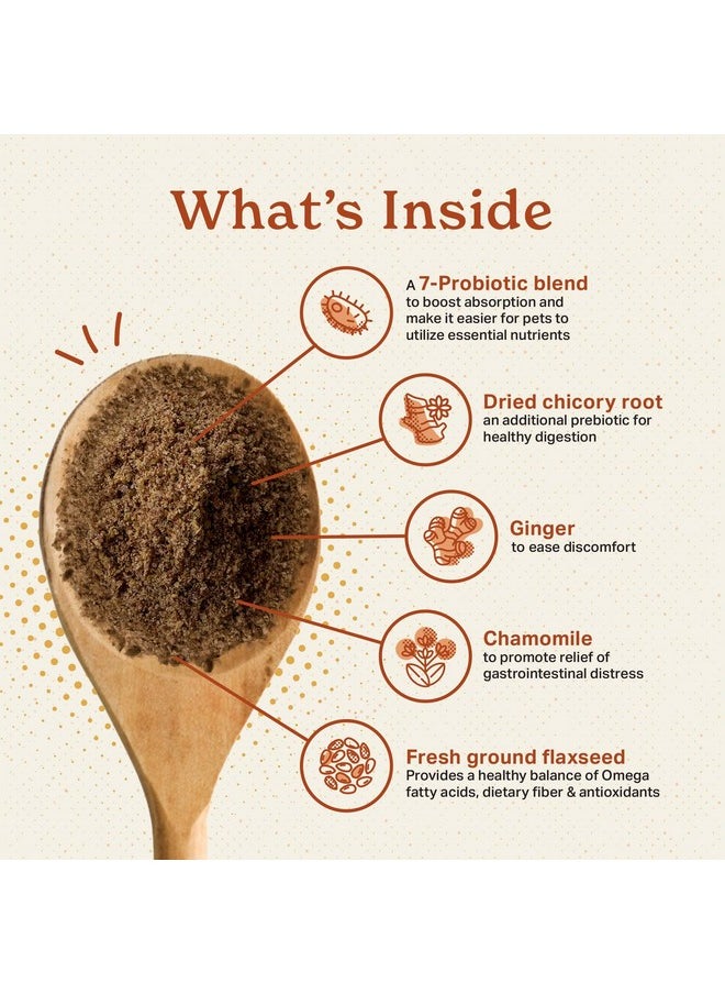 The Missing Link - Digestion Superfood Supplement Powder For Dogs & Cats  Fiber, 7Probiotic Blend + Chicory Root Prebiotic, Ginger, Chamomile  Supports Daily Digestive & Bowel Health  1Lb - Image 1