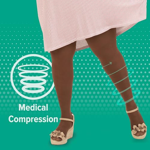 Juzo Soft 2001 Thigh-High 20-30mmhg Compression Closed Toe Stocking , Black, 3 (III) Regular - Image 5