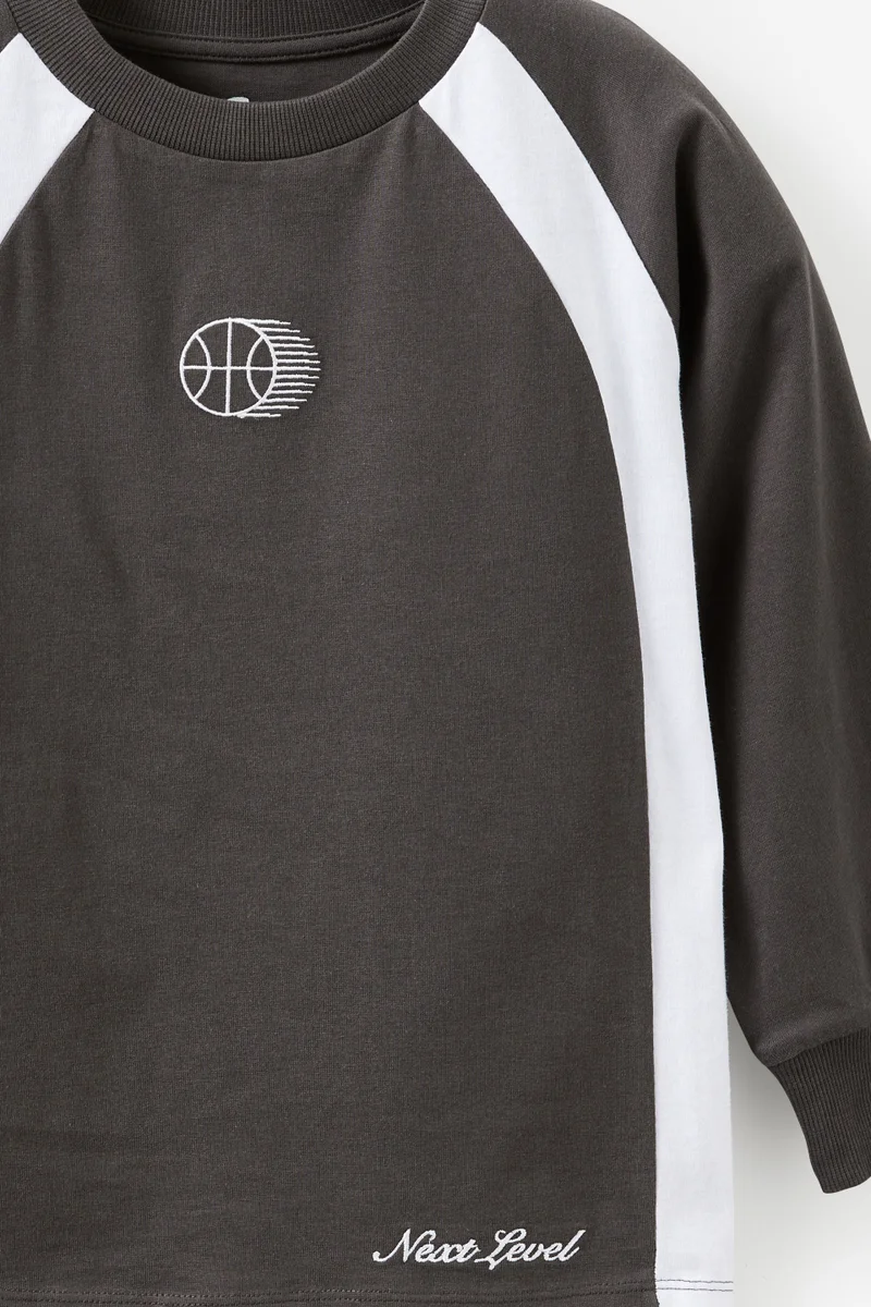 Cotton On Moto Panelled Long Sleeve Tee
