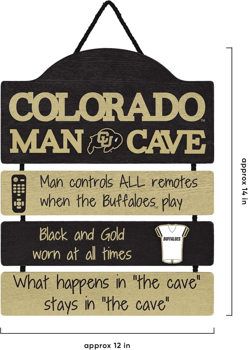 FOCO NCAA Team Logo Mancave Man Cave Hanging Wall Sign - Image 3