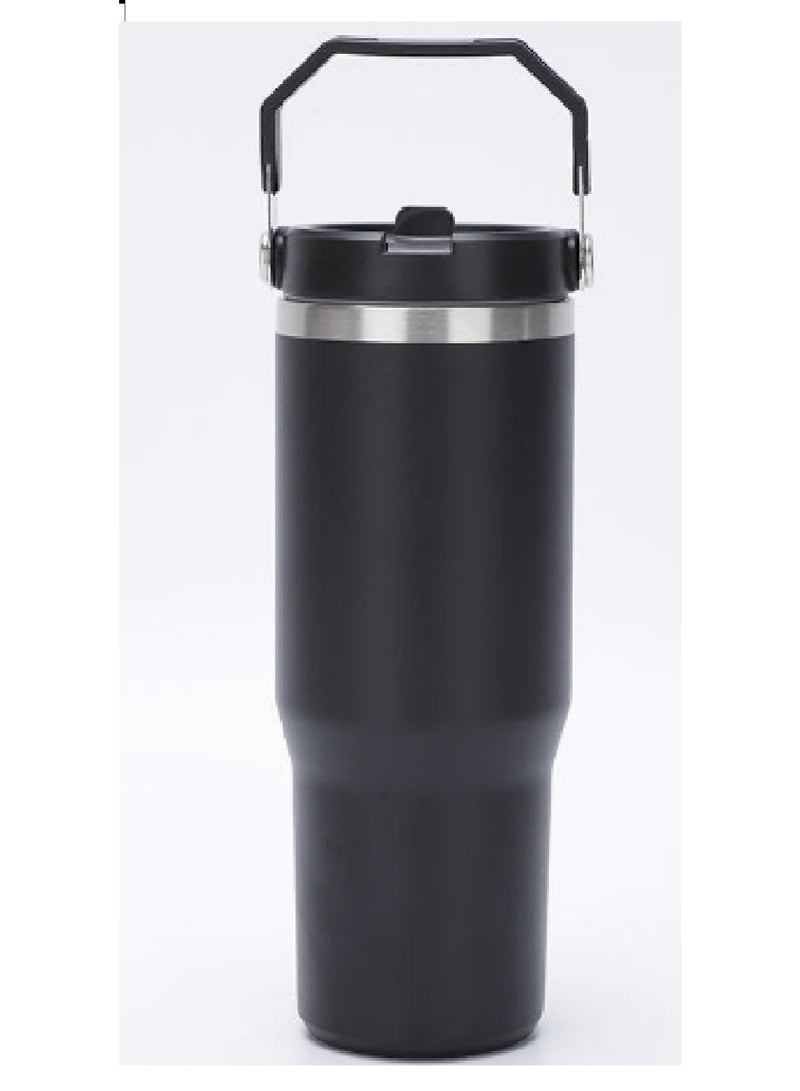 Portable Travel Mug with Built-in Handle, 900ml - 3 Ways to Drink - Image 4