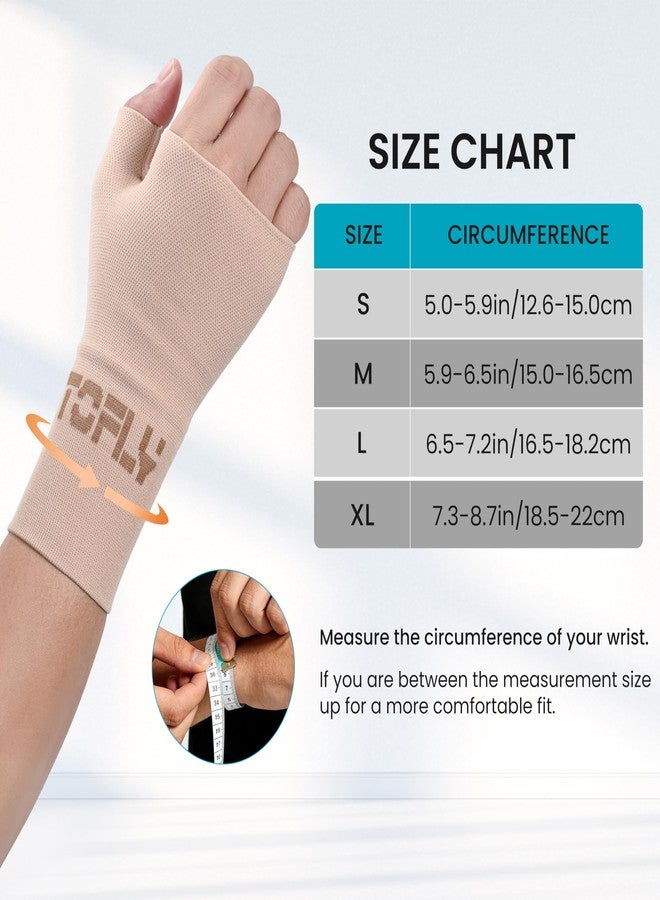 TOFLY Thumb and Wrist Support for Joint Pain, Tendonitis, Sprain, Hand Instability, Compression Wrist Sleeves with Thumb Support - Image 2