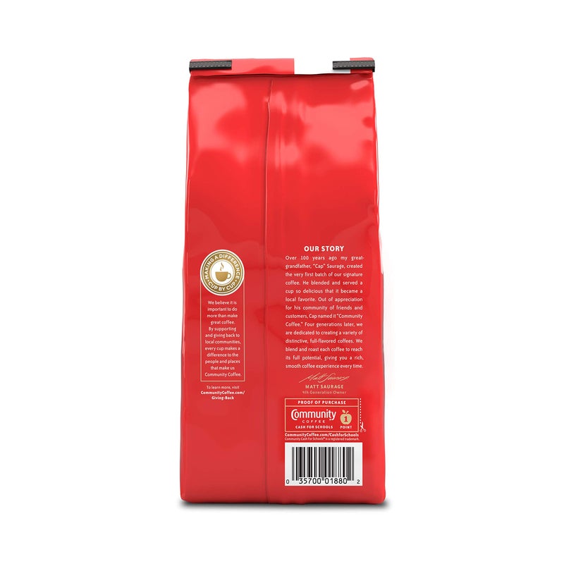 Community Coffee Breakfast Blend Whole Bean Coffee, Medium Roast, 72 Ounce (12 Ounce Bags, Pack of 6) - Image 2