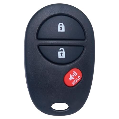 MechanMagic Key Fob Remote Replacement Fits for Toyota Tundra Tacoma Sienna Sequoia Highlander 2007 2008 2009 2010 2011 2012 2013 GQ43VT20T Keyless Entry Remote Control 89742-AE010 AE011 3Button - Image 1