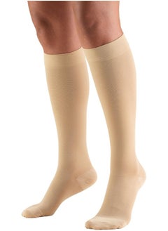 Truform Truform 20-30 mmHg Compression Stockings for Men and Women, Knee High Length, Closed Toe, Beige, Large  - Image 1
