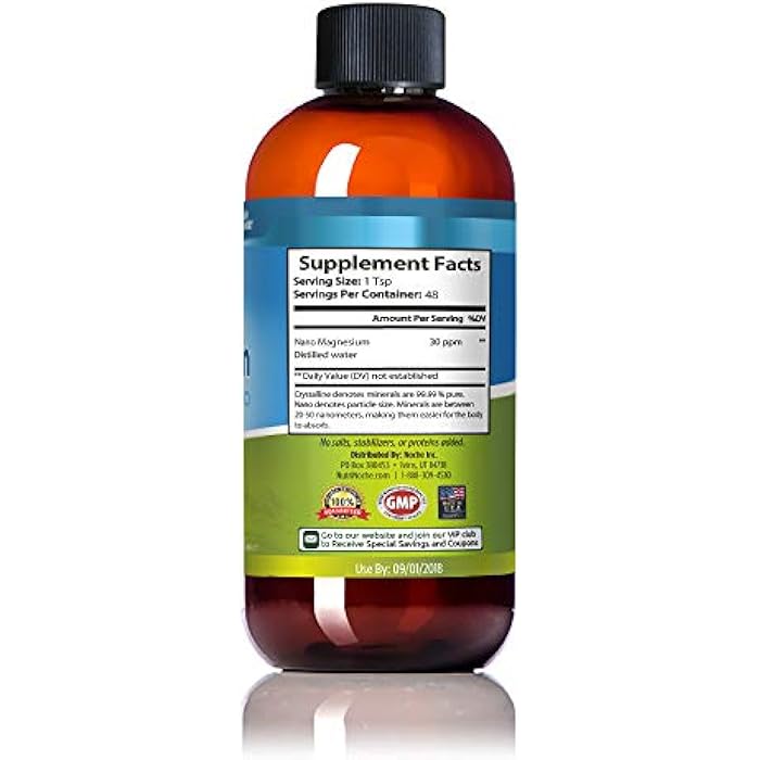 NutriNoche Liquid Magnesium by NutriNoche– 99.99% Ultra Pure Crystalline Nano Drops for Maximum Absorption & Bioavailability - Magnesium Glycinate Liquid Alternative - Supports Sleep Calm Energy Muscles Nerves - Image 5