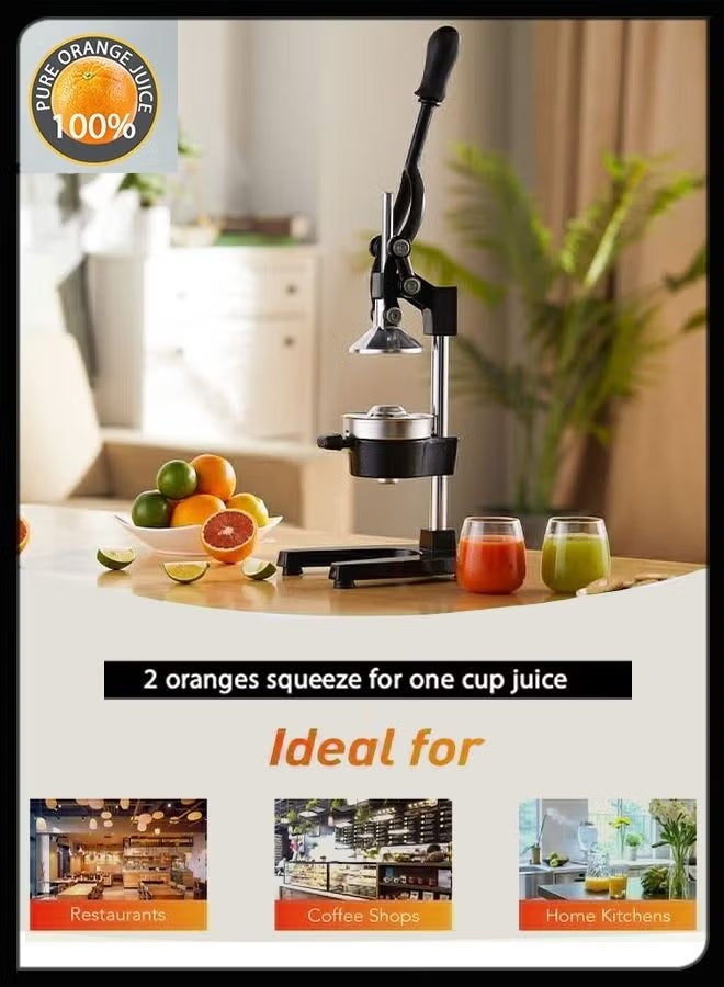 Professional Heavy-Duty Manual Metal Citrus Juicer – Lemon, Lime & Orange Press Extractor - Image 5