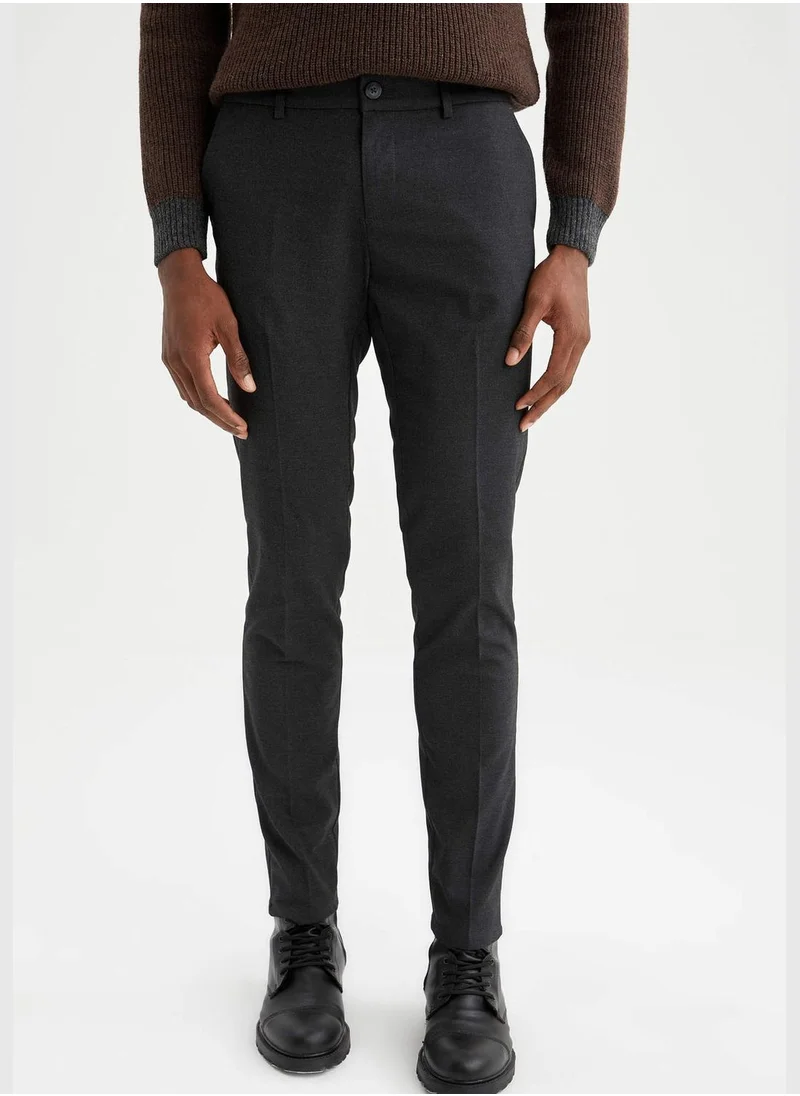 DeFacto Regular Hem Tailored Fit Woven Bottom Trousers