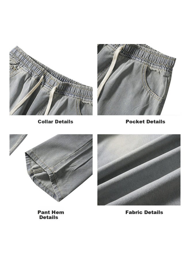 Paul Frank Men's Spring Straight-leg Pants Loose Fit New Trendy Casual American Style Autumn Winter Denim Jeans Youth Long Pants - Image 3