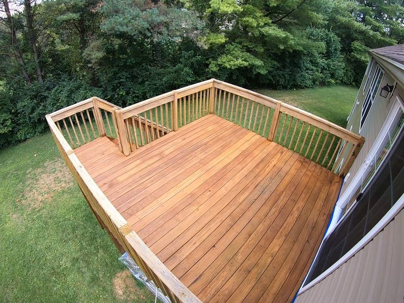SaverSystems #1 Deck Premium Semi-Transparent Outdoor Wood Stain and Sealer in One - Water Based Wood Stain for Decks, Fences, & Siding - 1 Gallon (Cedar) - Image 4