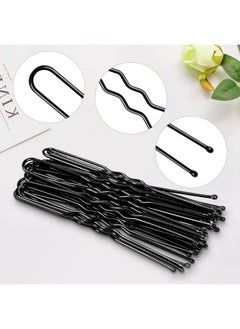 TsMADDTs Invisible Elastic Edge Mesh Hair Nets, U-Shaped Pins, and Elastic Bands Set for Buns - 30 Hair Nets, 30 2.4-inch Hair Pins, 5 Black Elastic Bands  - Image 4