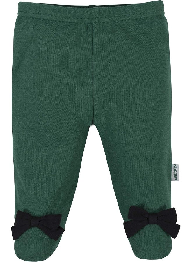 Gerber NFL Baby Girls 3 Pack Bodysuit Footed Pant and Cap Registry Gift Set  - Image 3