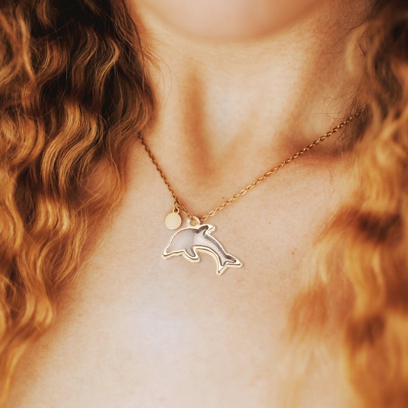 40 Pcs Jewelry Making Pendants Alloy Dolphin Shape Pendants DIY Charms Pendants - Image 1