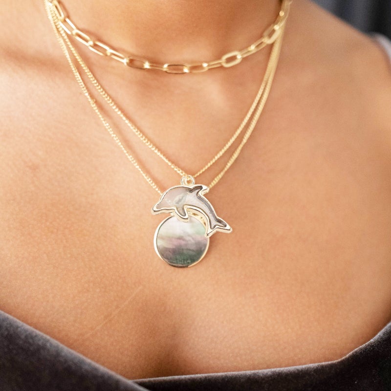 40 Pcs Jewelry Making Pendants Alloy Dolphin Shape Pendants DIY Charms Pendants - Image 4