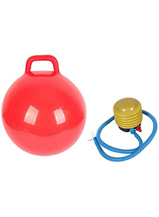 Abhsant Sit And Bounce Rubber Hop Ball For Kids With Random Handle Designs (Multicolor) Size 65 Cm - Image 4