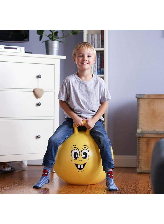 Abhsant Sit And Bounce Rubber Hop Ball For Kids With Random Handle Designs (Multicolor) Size 65 Cm - Image 5