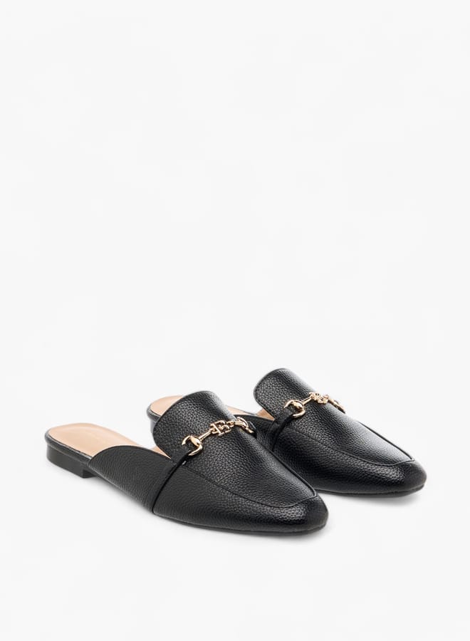 Flora Bella By Shoexpress Women Monogram Print Slip-On Mules  - Image 1