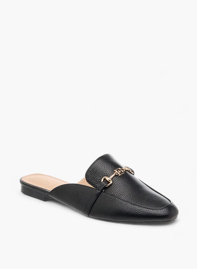 Flora Bella By Shoexpress Women Monogram Print Slip-On Mules  - Image 2