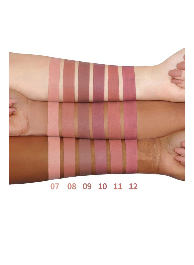 SYOSI 6 Pcs Nude Lipstick Set, Matte Liquid Lipstick Set Long-Lasting Wear Non-Stick Cup Not Fade Waterproof Lip Gloss Set for Women - Image 3